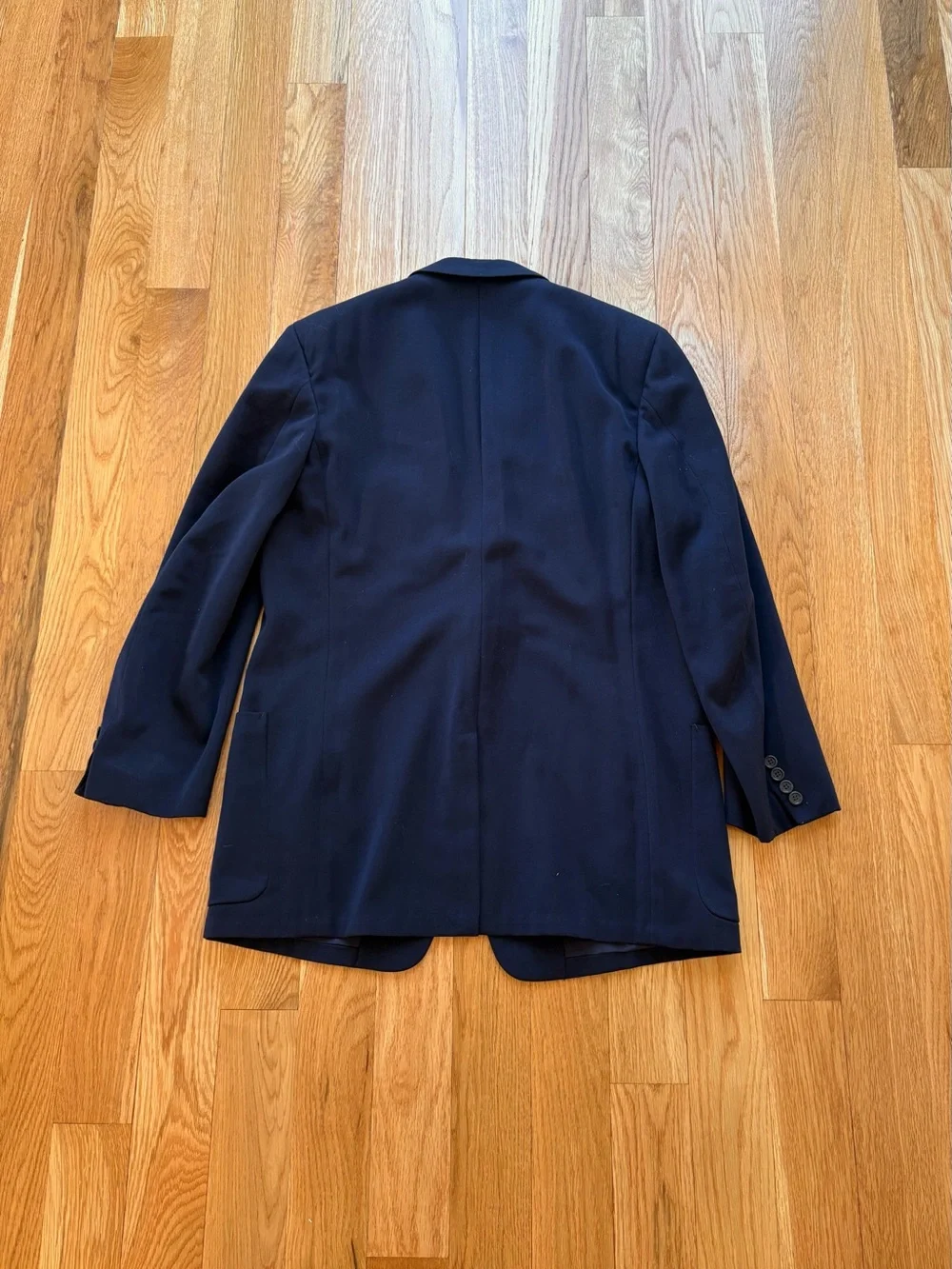 Vintage 1950s Kingsridge Griffith Smith Made In USA Navy Blue 2pc Suit 42R 34x30